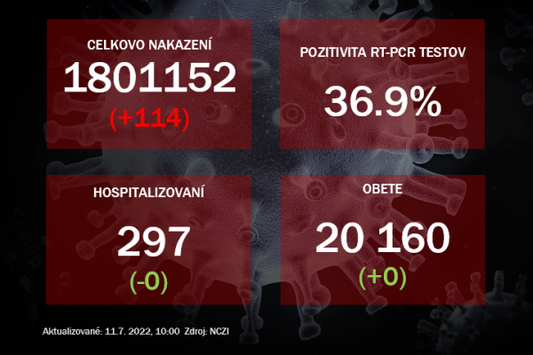 Koronavírus ONLINE: Pozitivita zostáva vysoká