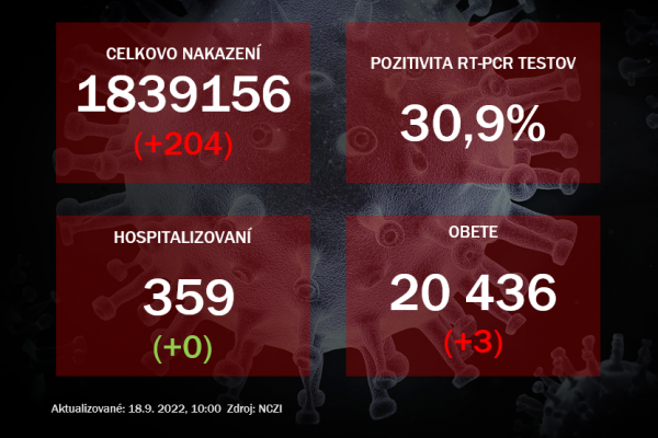 Koronavírus ONLINE: V sobotu odhalili PCR testy 204 pozitívnych