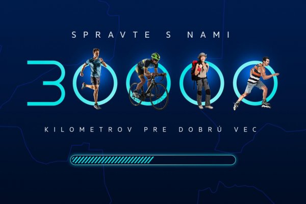 Zamestnanci sa spojili a „našportovali“ 30 000 kilometrov pre dobrú vec