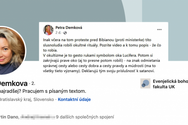 Ako šéfka komunikácie Ministerstva kultúry objavila pred Bibianou satanizmus