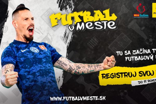 Štartuje tretí ročník Futbalu v meste. Ambasádorom je Marek Hamšík