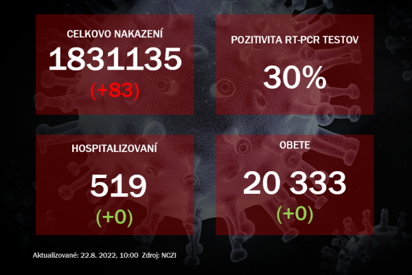 Koronavírus ONLINE: V Nedeľu nepribudli obete ani hospitalizovaní