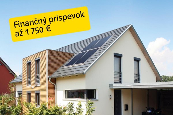 Uvažujete nad solárnymi kolektormi? Získajte príspevok až 1750 €