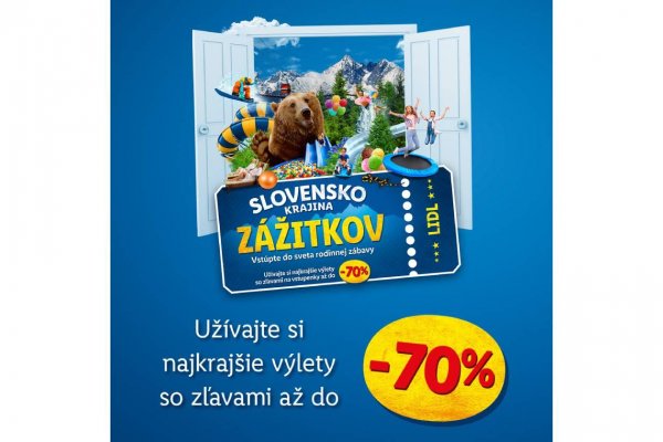 Krajina zážitkov: Lidl prispeje zákazníkom na výlety a dovolenky na Slovensku