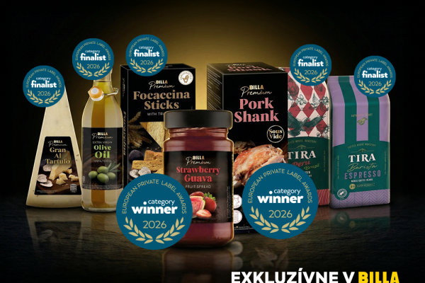 Fantastický úspech! Európsku súťaž kvality ovládli privátne značky BILLA