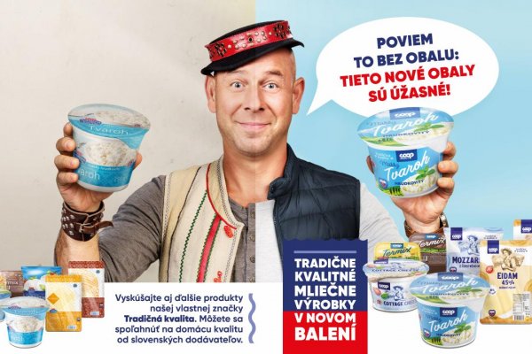 Vlastná značka COOP Jednota prezliekla svoje obaly – výrobky s označením Tradičná kvalita nájdete v novom dizajne