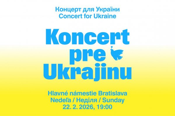 Na Koncerte pre Ukrajinu vystúpia Alina Pash, Apashe, Katarzia a zbor Sirénčatá
